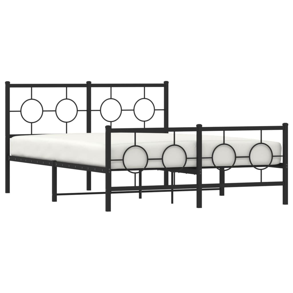 Metaal Bedframe Zwart 135x190 cm - 47% Korting