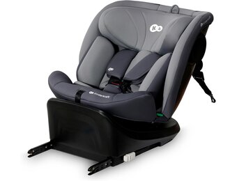 Kinderkraft I-GROW I-SIZE 40-150 cm Autostoeltje 0-36 kg, 360 draaien, met Isofix, afstelbare hoofdsteun 12 verstelniveaus, Extra veiligheidsvoorzieningen, Groep 0/1/2/3, tot 12 jaar, Grijs