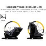 Kinderkraft I-GROW I-SIZE 40-150 cm Autostoeltje 0-36 kg, 360 draaien, met Isofix, afstelbare hoofdsteun 12 verstelniveaus, Extra veiligheidsvoorzieningen, Groep 0/1/2/3, tot 12 jaar, Grijs