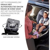 Kinderkraft I-GROW I-SIZE 40-150 cm Autostoeltje 0-36 kg, 360 draaien, met Isofix, afstelbare hoofdsteun 12 verstelniveaus, Extra veiligheidsvoorzieningen, Groep 0/1/2/3, tot 12 jaar, Grijs