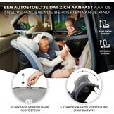 Kinderkraft I-GROW I-SIZE 40-150 cm Autostoeltje 0-36 kg, 360 draaien, met Isofix, afstelbare hoofdsteun 12 verstelniveaus, Extra veiligheidsvoorzieningen, Groep 0/1/2/3, tot 12 jaar, Grijs