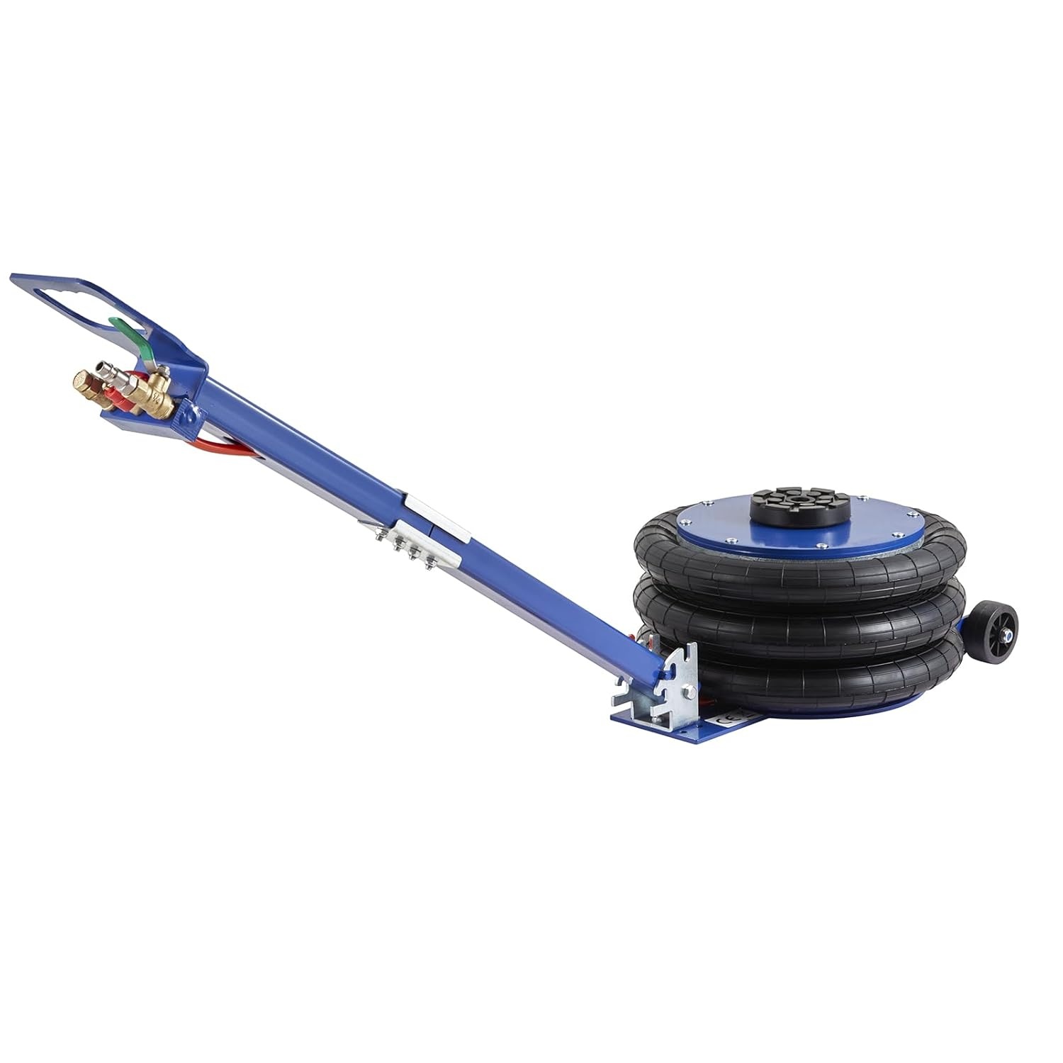 VEVOR 5 Ton Pneumatische Krik Bereik 140-470 mm Pneumatische Hefkrik 0,8-1,0 MPa 3 Luchtkussens Lange Verstelbare Handgreep Snelheffen voor Auto Reparatie Onderhoud SUV Werkplaats Garage