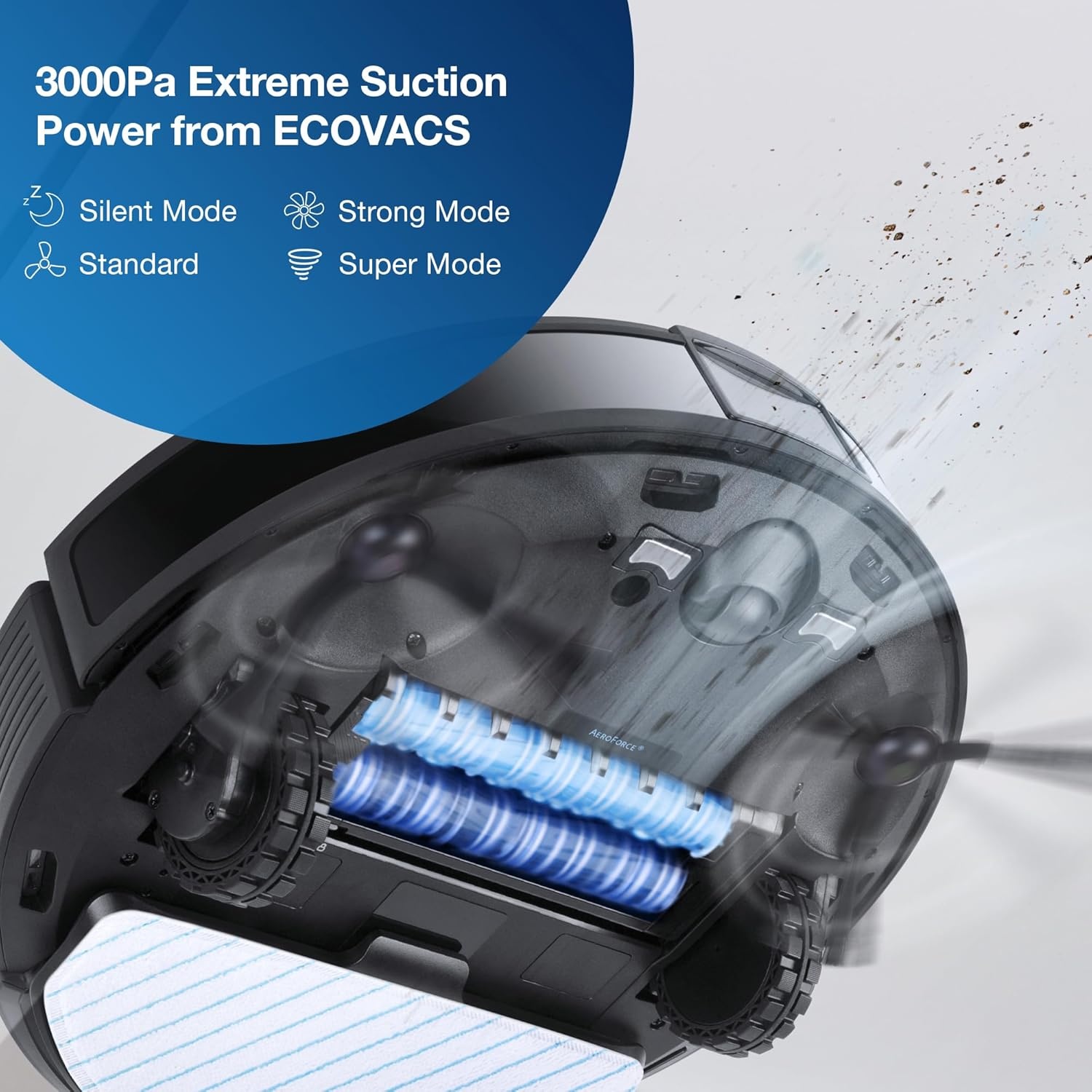 ECOVACS DEEBOT T9 AIVI Robotstofzuiger met Dweilfunctie - Zwart