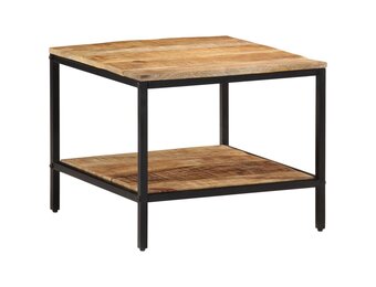 vidaXL Salontafel 55x55x45 cm massief ruw mangohout