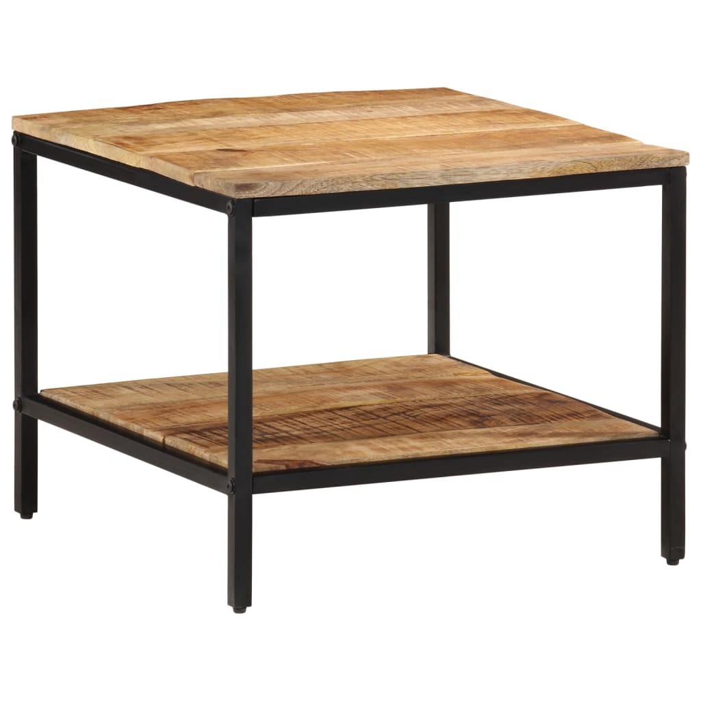vidaXL Salontafel 55x55x45 cm massief ruw mangohout