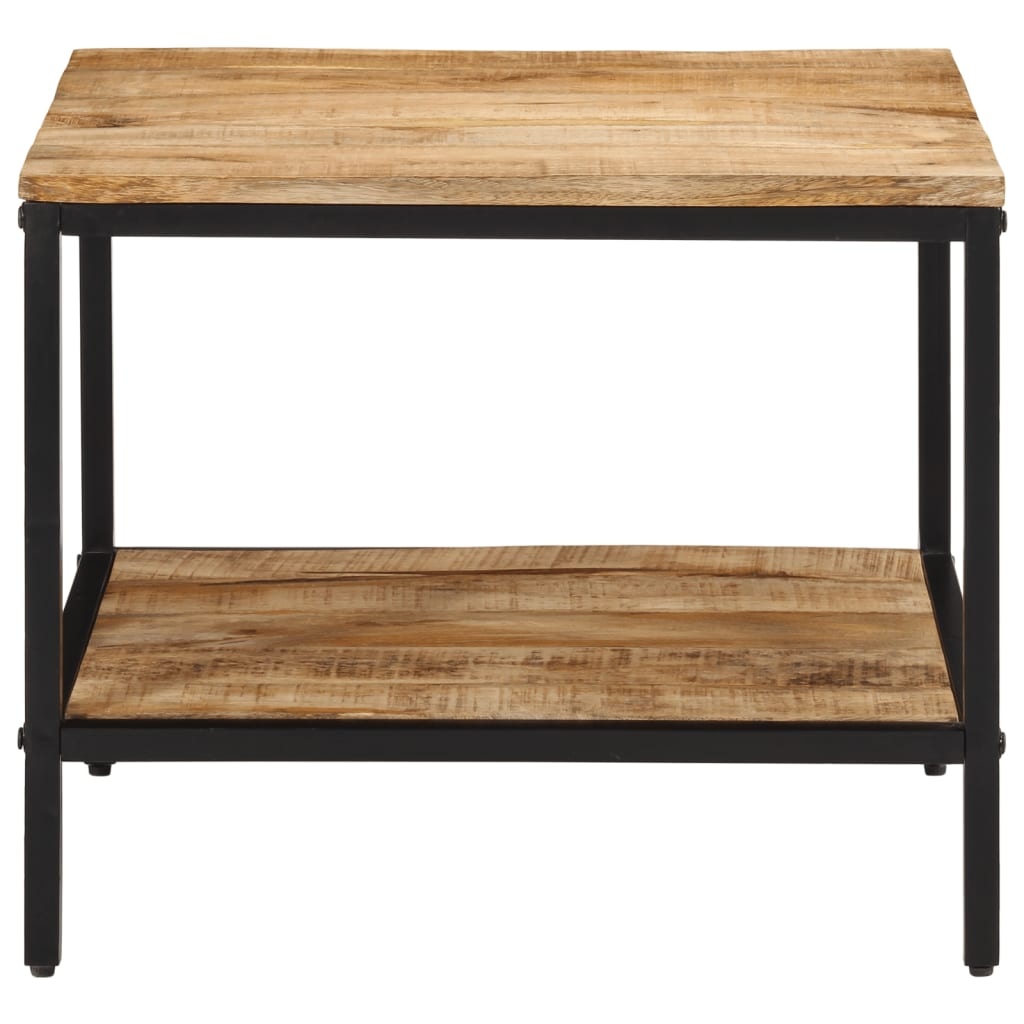vidaXL Salontafel 55x55x45 cm massief ruw mangohout