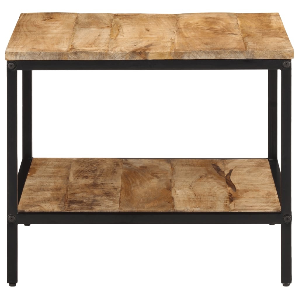 vidaXL Salontafel 55x55x45 cm massief ruw mangohout