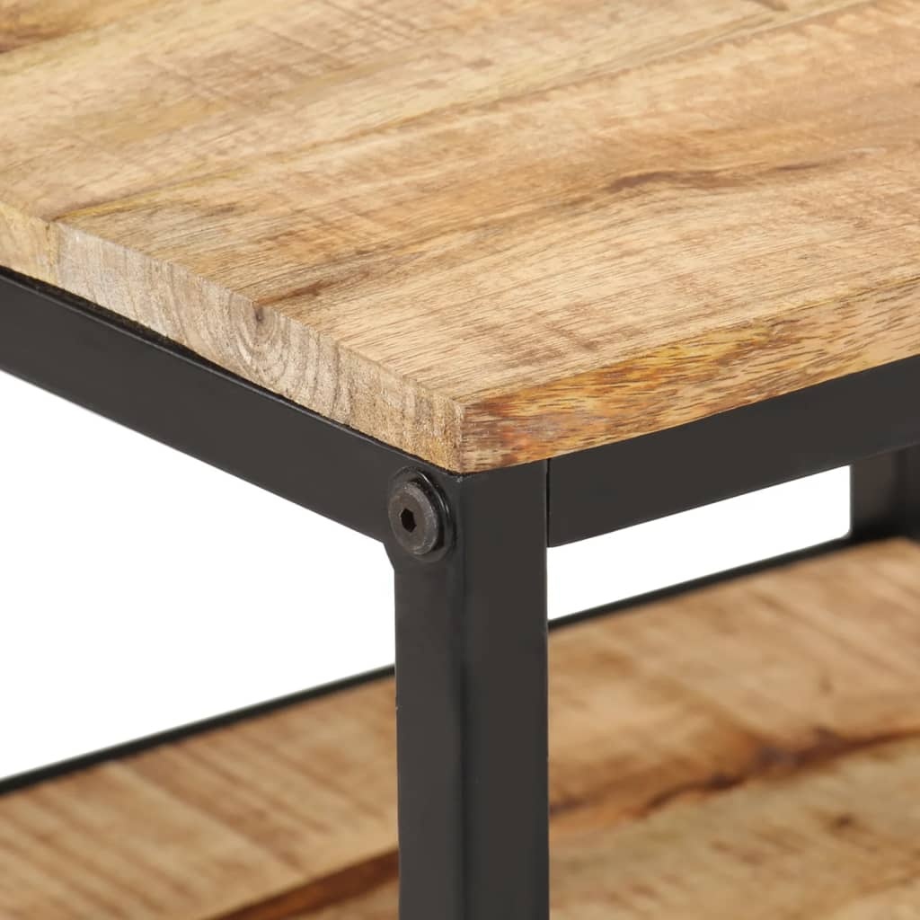 vidaXL Salontafel 55x55x45 cm massief ruw mangohout