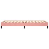 vidaXL Bedframe fluweel roze 80x200 cm