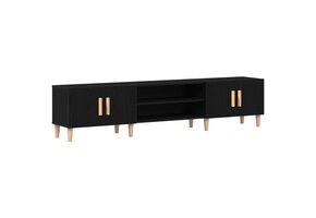 VidaXL TV-kast Zwart Eiken - 34% Korting - 180cm
