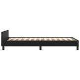 vidaXL Bedframe met hoofdeinde zonder matras 90x200 cm zwart