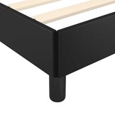 vidaXL Bedframe met hoofdeinde zonder matras 90x200 cm zwart