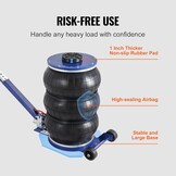 VEVOR 5 Ton Pneumatische Krik Bereik 140-470 mm Pneumatische Hefkrik 0,8-1,0 MPa 3 Luchtkussens Lange Verstelbare Handgreep Snelheffen voor Auto Reparatie Onderhoud SUV Werkplaats Garage