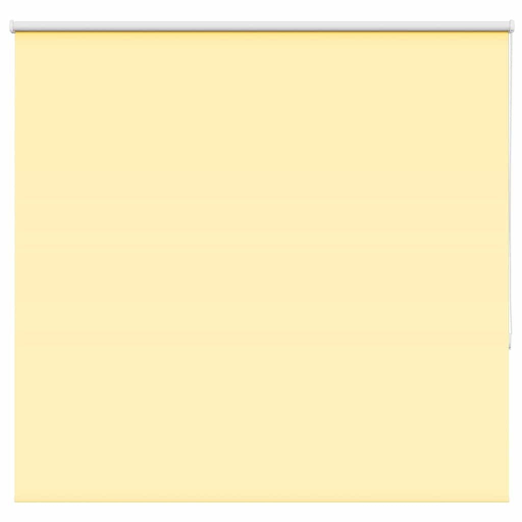 vidaXL Rolgordijn verduisterend 145x150 cm stofbreedte 141,6 cm geel