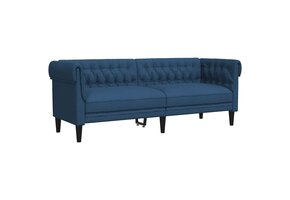 VidaXL Blauwe Stoffen 3-Zitsbank (35% Korting)