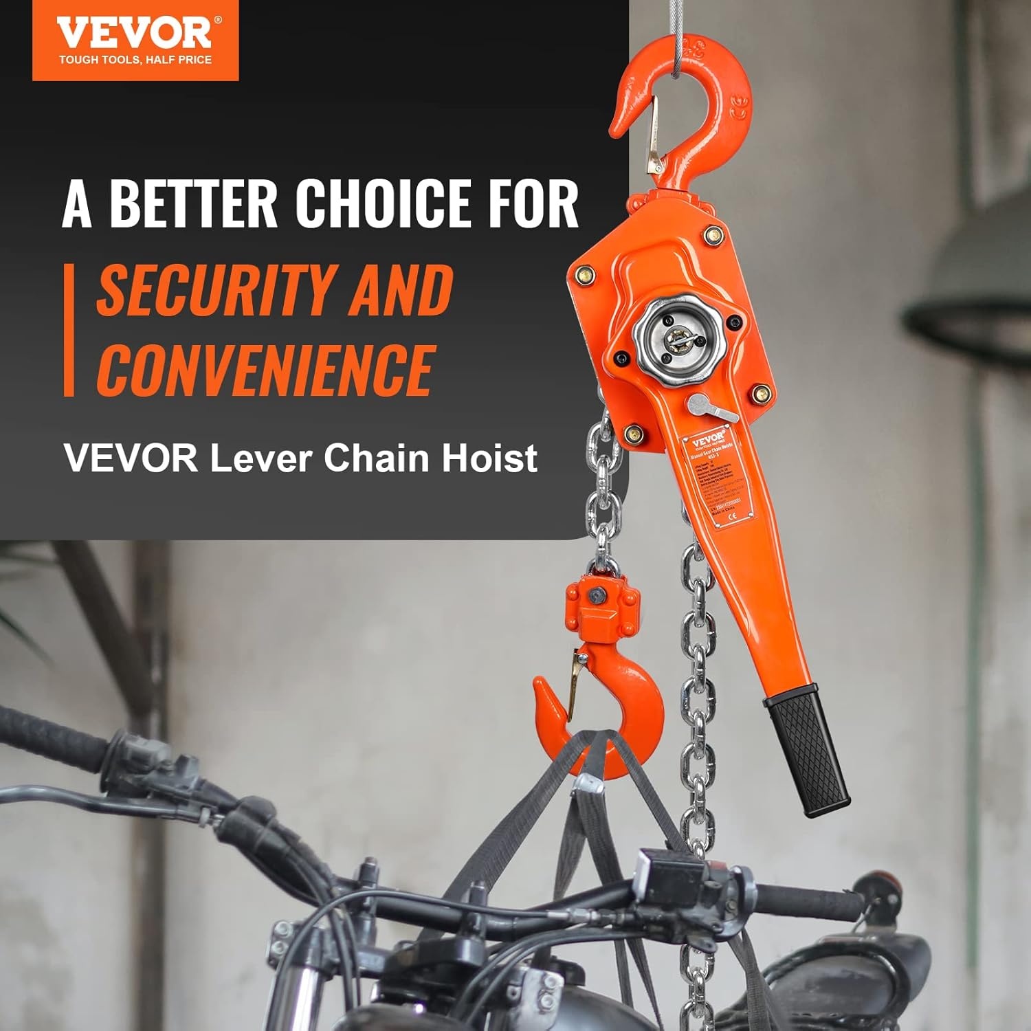 VEVOR Handkettingtakel 3 Ton 10FT capaciteit