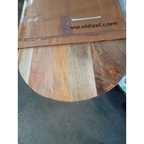 vidaXL Tafelblad ovaal 110x50x2,5 cm massief mangohout