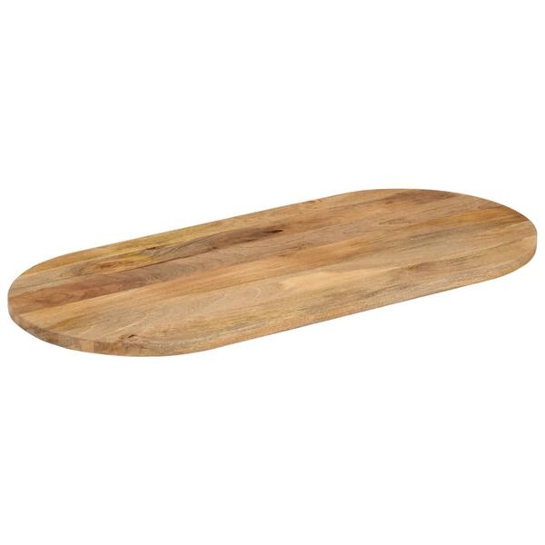 vidaXL Tafelblad ovaal 110x50x2,5 cm massief mangohout