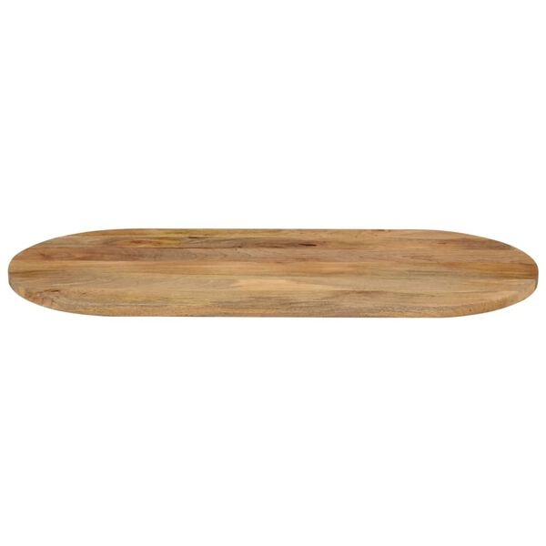 vidaXL Tafelblad ovaal 110x50x2,5 cm massief mangohout