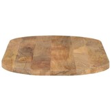 vidaXL Tafelblad ovaal 110x50x2,5 cm massief mangohout