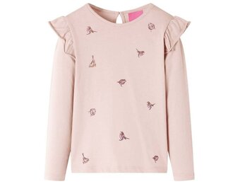 Kindershirt met lange mouwen 104 roze