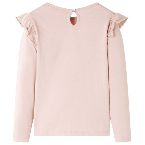 Kindershirt met lange mouwen 104 roze