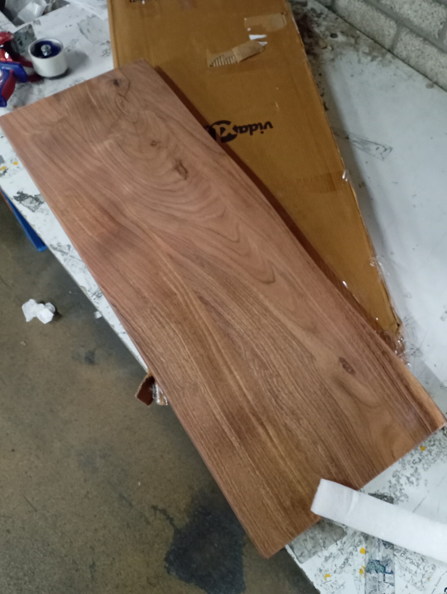 vidaXL Tafelblad rechthoekig natuurlijke rand 100x40x3,8 cm acaciahout