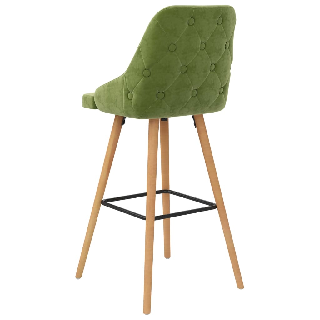VidaXL Barkrukken, 2 stuks, Fluweel Lichtgroen - 61% Korting!