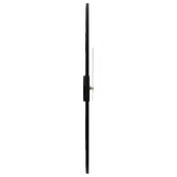 vidaXL Wandklok Ø50 cm ijzer zwart