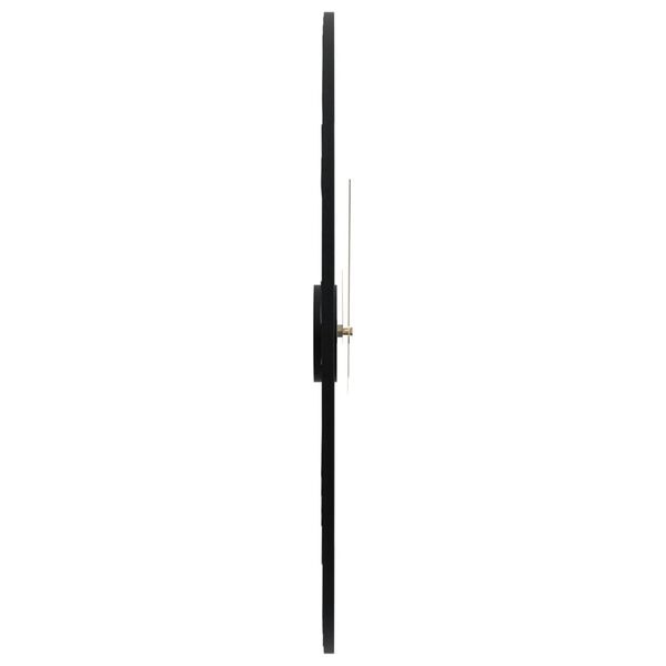 vidaXL Wandklok IJzer Zwart Ø50 cm - 71% Korting