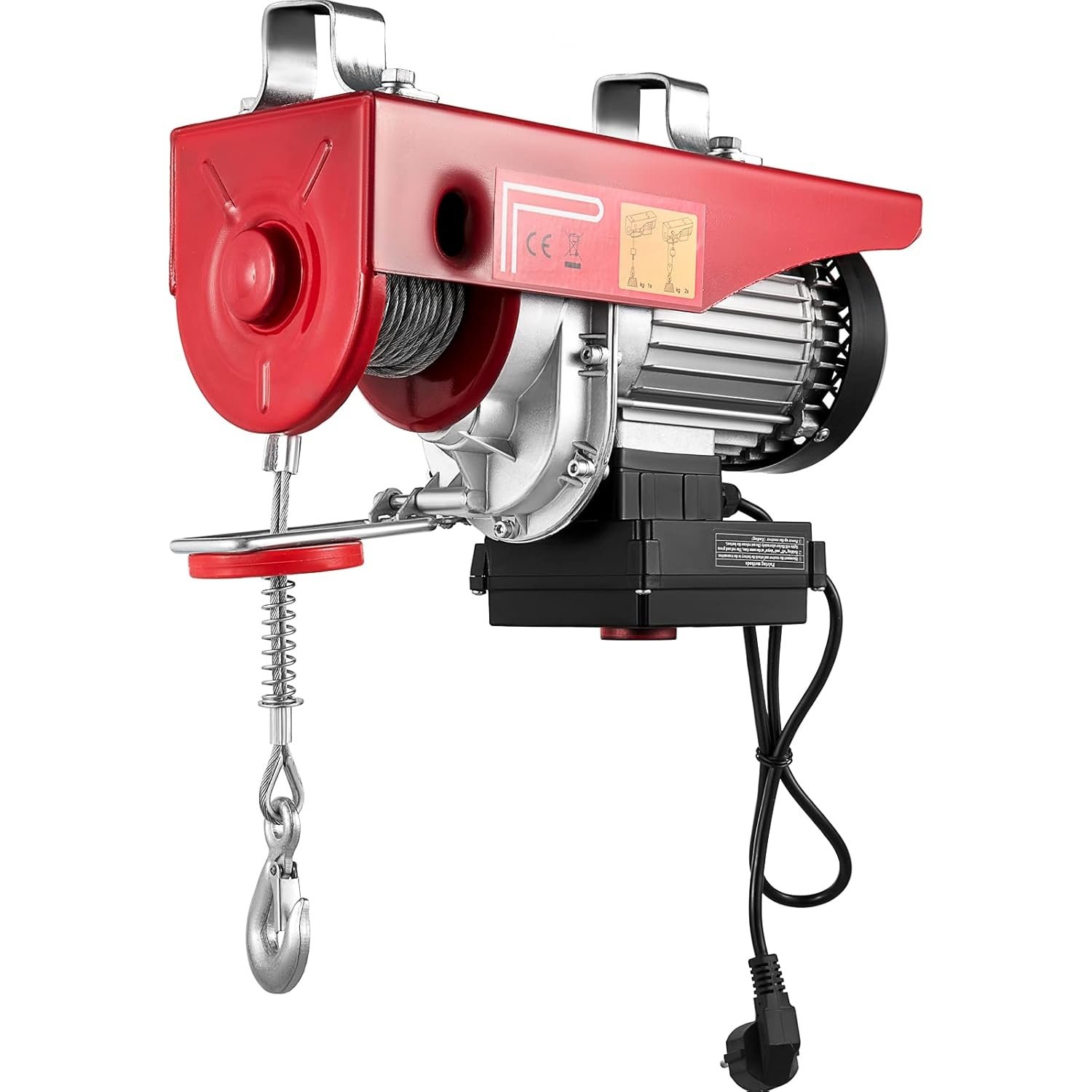 VEVOR Elektrische Kabeltakel Capaciteit 400kg/800kg 1450 W Elektrische Lier met Draadloze Afstandsbediening, Elektrische Hoist Winch Gelegeerd Staal en Aluminiumlegering voor Laden van Zwaar Materieel