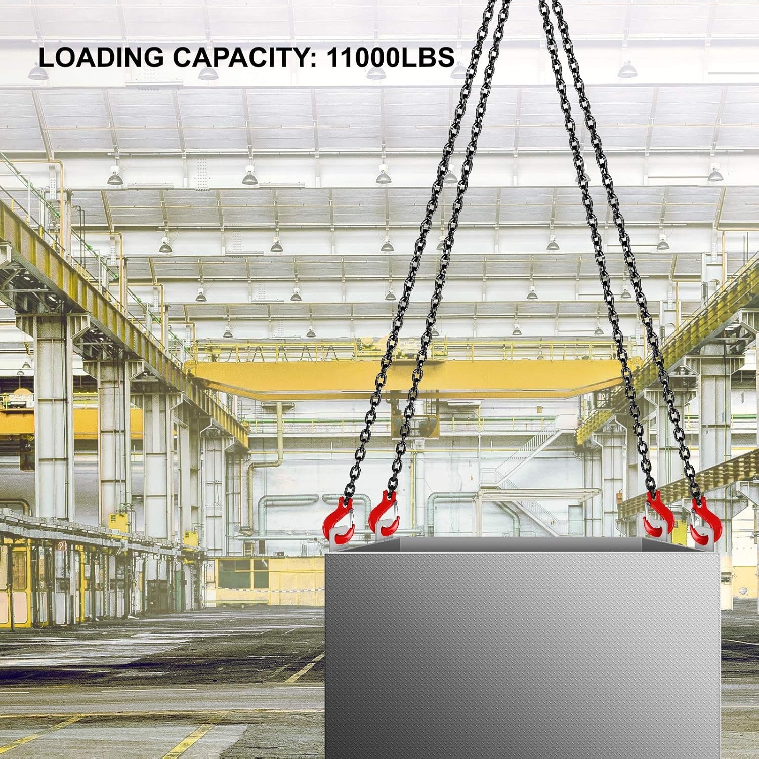 4-poots Hijsketting Sling 5T, 8mm, 1.5m - 34% Korting!
