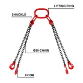4-poots Hijsketting Sling 5T, 8mm, 1.5m - 34% Korting!