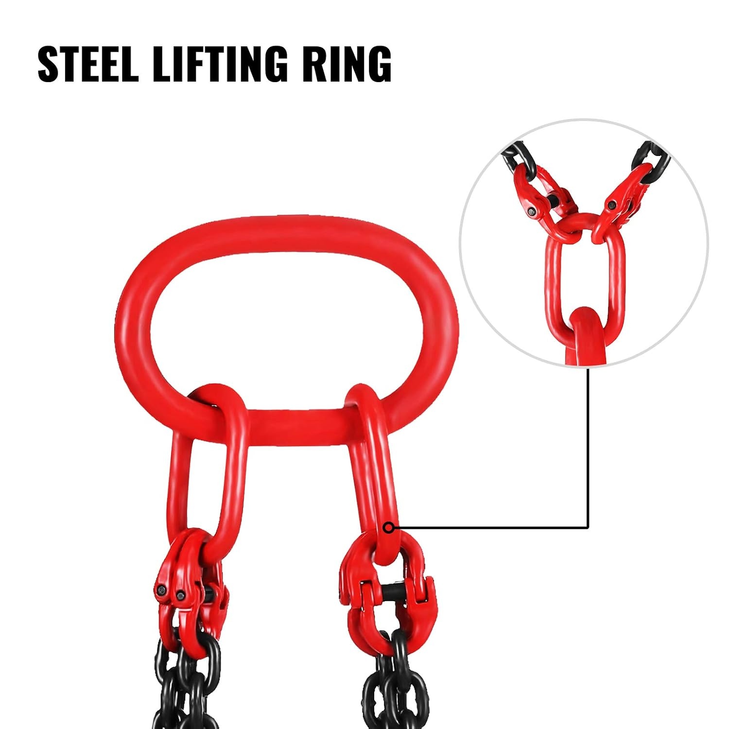 4-poots Hijsketting Sling 5T, 8mm, 1.5m - 34% Korting!