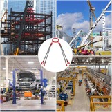 4-poots Hijsketting Sling 5T, 8mm, 1.5m - 34% Korting!