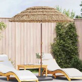 vidaXL Strandparasol Bruin Ø 160 x 196 cm Staal