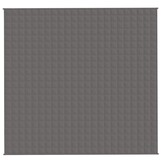 vidaXL Verzwaringsdeken 220x235 cm 11 kg stof grijs