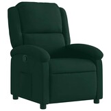 vidaXL Fauteuil verstelbaar fluweel donkergroen