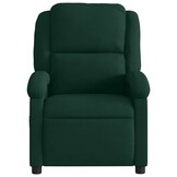 vidaXL Fauteuil verstelbaar fluweel donkergroen