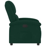 vidaXL Fauteuil verstelbaar fluweel donkergroen