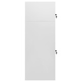 vidaXL Zadelkast 53x53x140 cm staal lichtgrijs