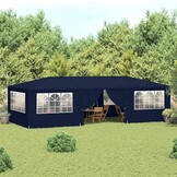 vidaXL Partytent met zijwanden professioneel 90 g/m² 4x9 m blauw