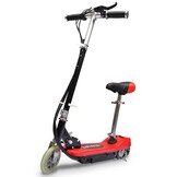vidaXL Step elektrisch met zitje 120 W rood