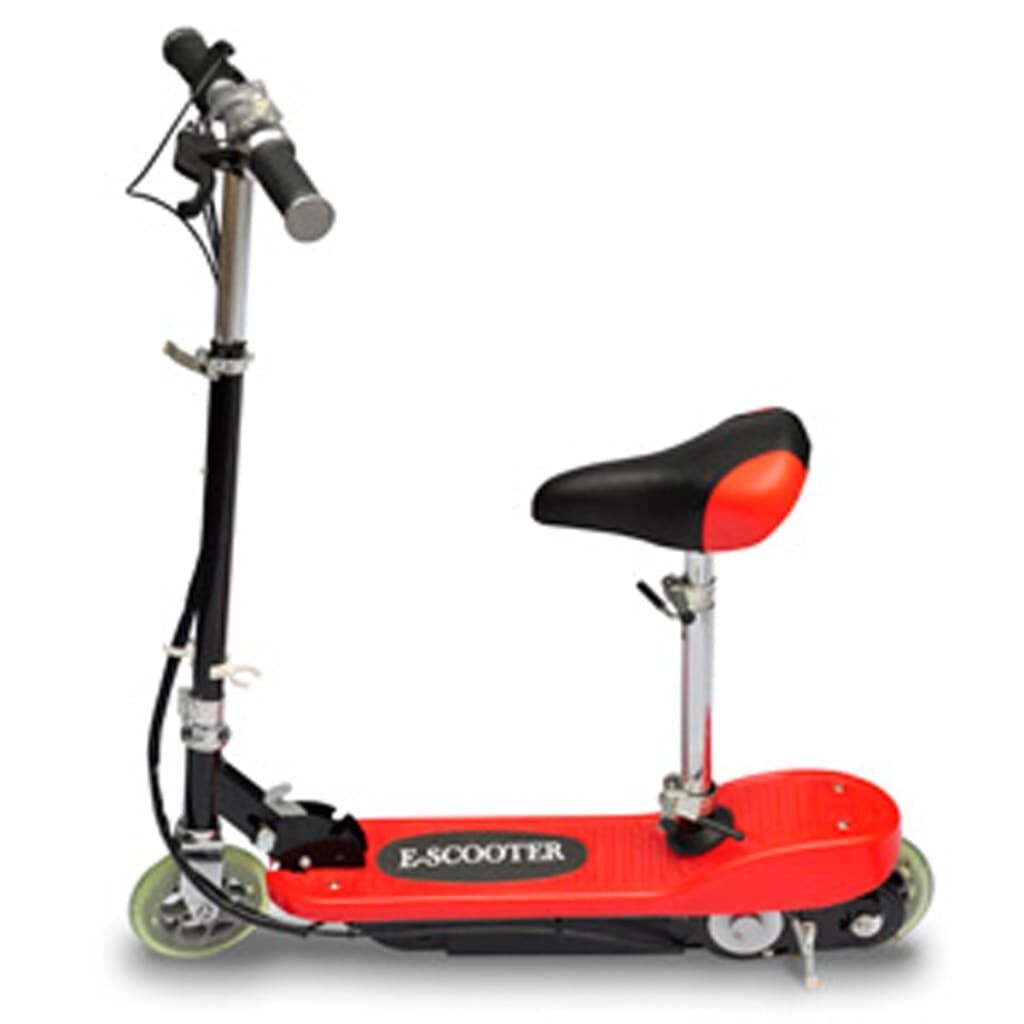 vidaXL Step elektrisch met zitje 120 W rood