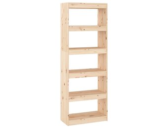 vidaXL Grenenhouten Boekenkast/Kamerscherm (60x30x167,5 cm) - 34% Korting!