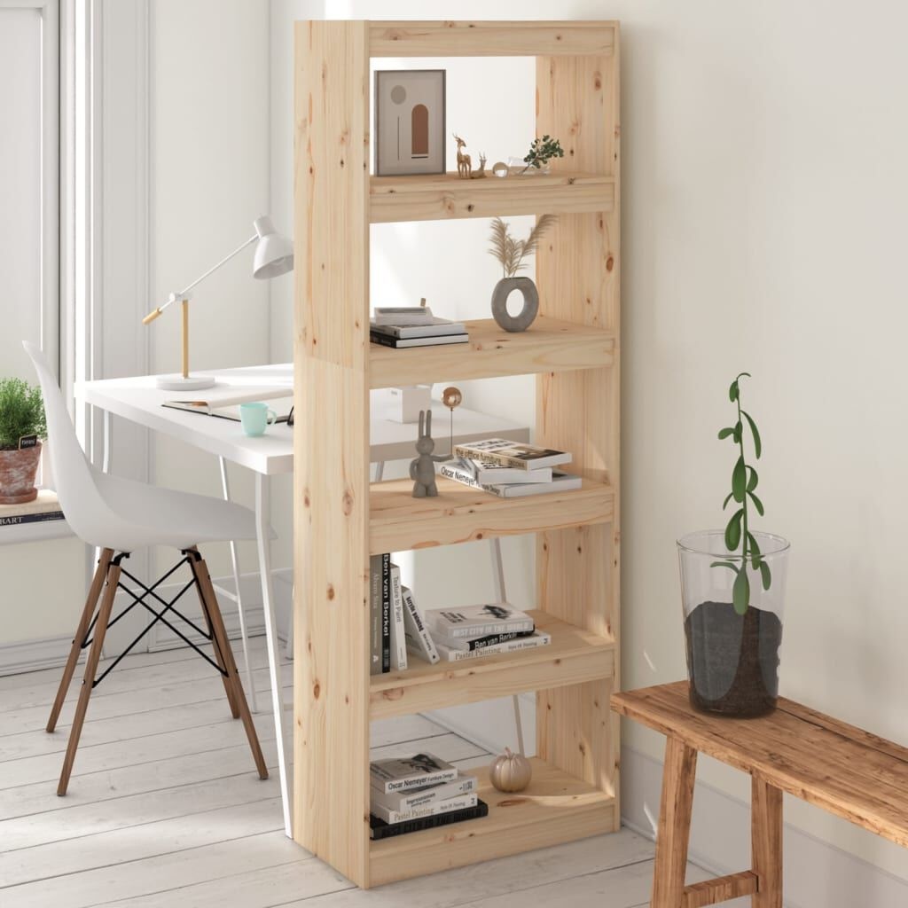 vidaXL Grenenhouten Boekenkast/Kamerscherm (60x30x167,5 cm) - 34% Korting!