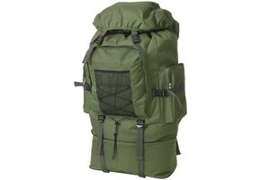 VidaXL Rugzak Legerstijl XXL 100L Groen - 33% Korting!