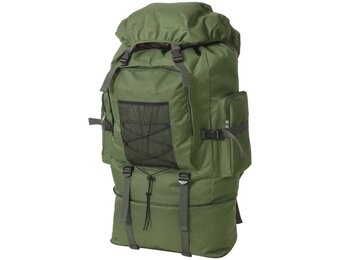 vidaXL Rugzak legerstijl XXL 100 L groen