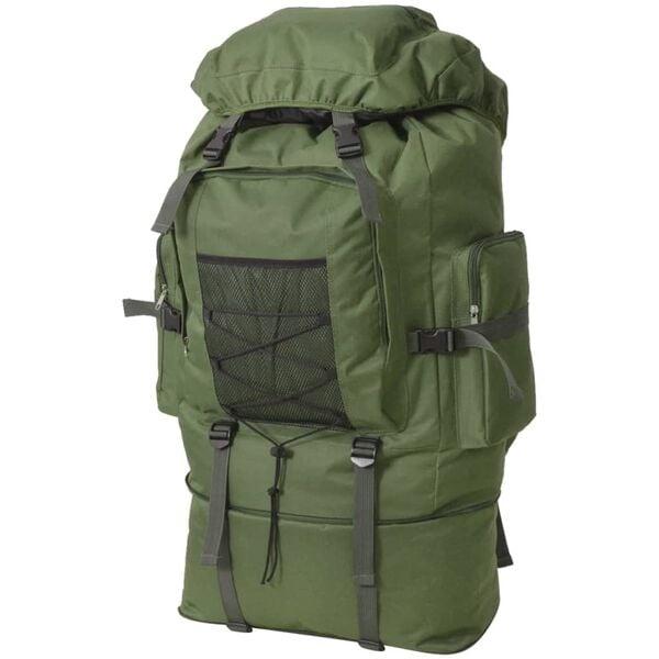 vidaXL Rugzak legerstijl XXL 100 L groen