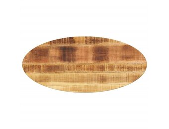 vidaXL Tafelblad ovaal 140x50x2,5 cm massief mangohout